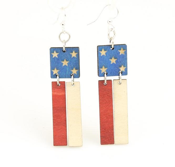 American Flag Earrings 