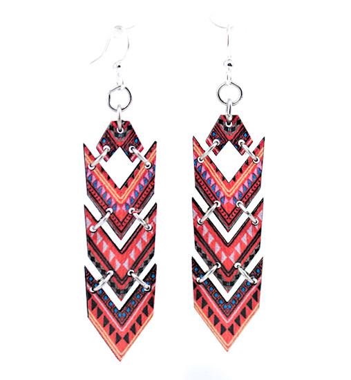 African Chevron Earrings 