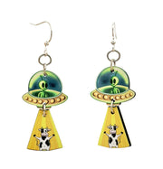 Alien Beam Me Up Earrings # 1745